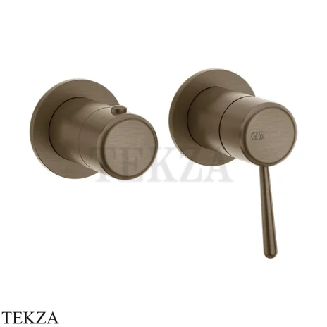 Gessi Goccia Смеситель для душа, 2 потока, внешняя часть 33077-761, Coffee Bronze Br. PVD