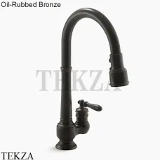 Kohler Artifacts Смеситель для кухни, с выдвижным душем K-99260-2BZ, Oil-Rubbed Bronze