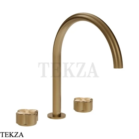 Gessi Ludovica Смеситель для раковины высокий, без гарнитуры 76216-791, бронза Deep