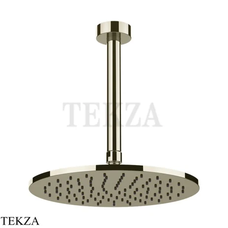 Gessi ANELLO Верхняя лейка с потолочным кронштейном 63352-720, Nickel PVD