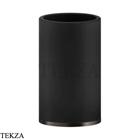 Gessi INCISO accessories Стакан настольный, композит черный 58532-707, Black Metal Brushed