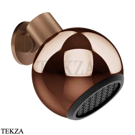 Gessi Haute Culture Shower Настенная душевая лейка со светодиодной подсветкой 57424-708, медь Brushed