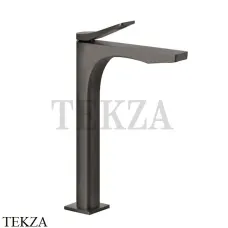 Gessi RILIEVO Смеситель для раковины высокий, без донного клапана 59004-707, Black Metal Brushed