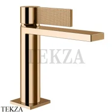 Gessi Inverso Diamantato Смеситель для раковины, без гарнитуры 73602-735, Warm Bronze