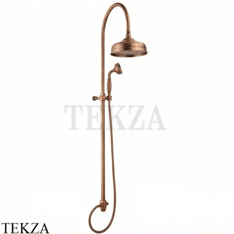 Nicolazzi Nuova Brenta Душевая стойка, верхний душ 20 см, ручной душ, 5712WSRA20, Copper