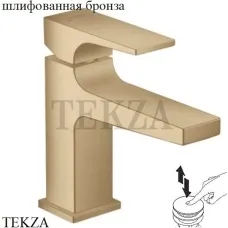 Hansgrohe Metropol Смеситель для раковины 100, с донным клапаном Push-Open 32500140, Brushed Bronze