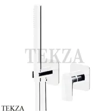 Newform Delta Zero Смеситель для душа с гарнитуром 72276E.01.014, белый матовый