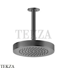 Gessi INCISO SHOWER Верхняя душевая лейка с кронштейном 58186-707, Black Metal Brushed