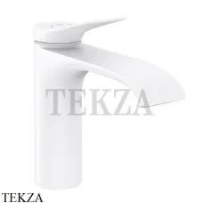 Hansgrohe Vivenis Смеситель для раковины 110, с донным клапаном 75020700, белый матовый