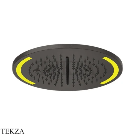 Gessi COLOUR Накладная душевая панель 350, 4 функции 57878-707, Black Metal Brushed PVD
