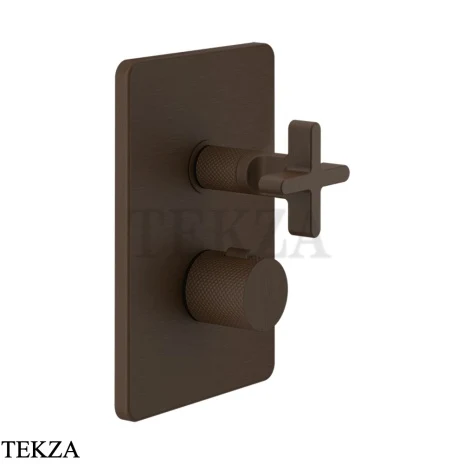 Gessi INCISO SHOWER Термостатический смеситель, 2 потока, внешняя часть 58234-845, Dark Bronze