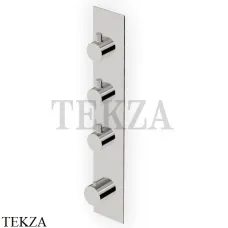Zucchetti Pan Термостат для душа, 3 выхода, внешняя часть ZT28661.C8, nickel глянец Zucchetti Pan Термостат для душа, 3 выхода, внешняя часть ZT28661.C8, nickel глянец