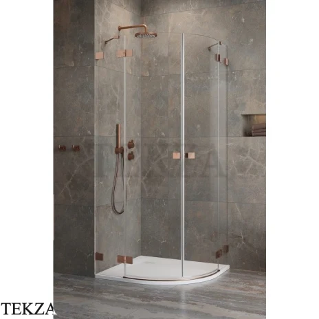 Radaway Essenza Pro PDD Душевая дверь 90 см, правая часть уголка, 10095090-93-01R, брашированная медь