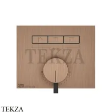Gessi HI-FI Однорычажный смеситель, на 3 поток, внешняя часть 63081-708, Copper Brushed Gessi HI-FI Однорычажный смеситель, на 3 поток, внешняя часть 63081-708, Copper Brushed
