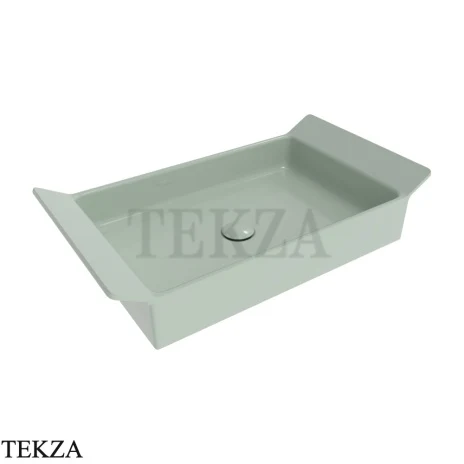 Flaminia BOX 60 раковина накладная 72,5×40×15 см, зелёный Verde Giada глянец