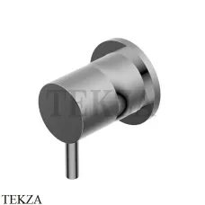 Ritmonio Diametro35 S Смеситель-управление для душа, внешняя часть PR52FC201 BLX, Brushed Black Chrome