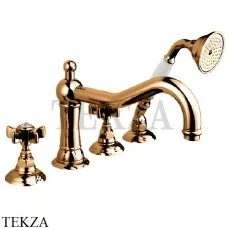 Nicolazzi DAMES ANGLAISES Смеситель на борт ванны с душем, 1449BZ18, бронза classic