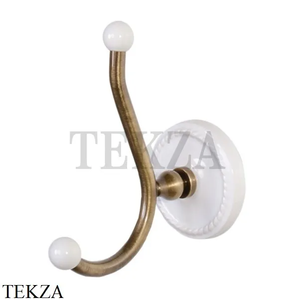 Devon&Devon DOROTHY Вешалка двойная DOR413BR, бронза classic