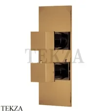 FIMA Carlo Frattini FIT Термостат для душа 2-3 потока, F3509X7ZS, Brushed Amber Bronze