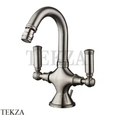 Bossini LIBERTY Смеситель для биде, с донным клапаном Z001401.094, никель Brushed