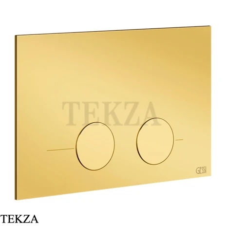 Gessi Total look Клавиша смыва для инсталляции Geberit omega 12, 54615-246, Gold PVD