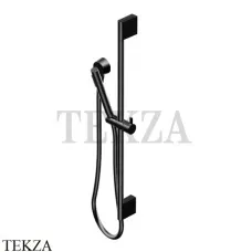 Ritmonio SHOWER Душевой гарнитур на штанге с выводом 74W017 C04, черный матовый