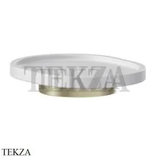 Newform X-Steel 316 Мыльница настольная, композит 73250X.59.098, PVD Brushed pale gold