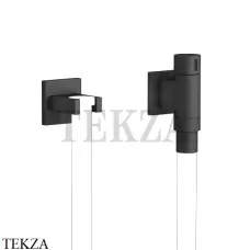 Dornbracht WATER TUBE Kneipp-настенное присоединительное колено с держателем 27821979-33, черный матовый