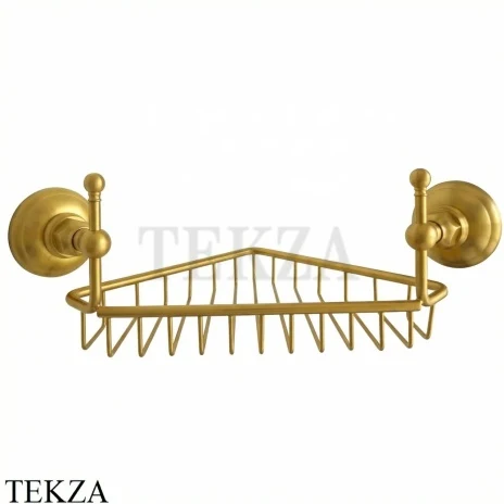 Nicolazzi Classici Полочка-решетка угловая в душевую зону 1495SG, Satin Gold