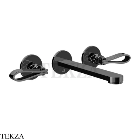 Gessi Pelle Laccetto Смеситель для раковины, внешняя часть, 78390-706, Black Metal PVD