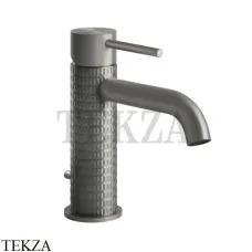 Gessi 316 MECCANICA Смеситель для раковины, с донным клапаном 54201-239, Steel Brushed