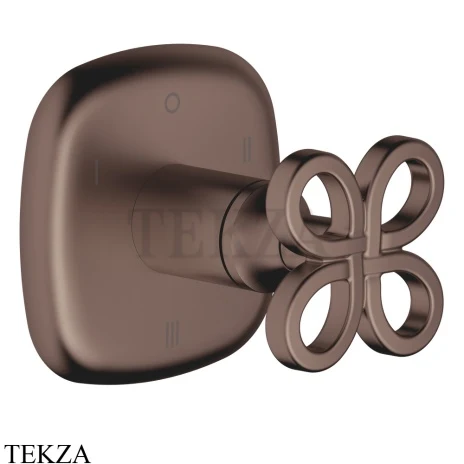 Dornbracht COYA Переключатель на 3 потока, внешняя часть 36210424-43, Dark Bronze сатинированный (PVD)
