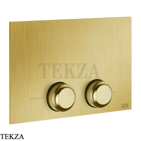 Gessi VENTI20 Клавиша смыва для инсталляции Tece 54657-716, Gold Br. PVD