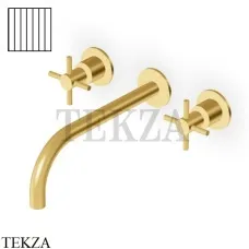 Zucchetti Helm Vertical Смеситель для раковины, внешняя часть ZHM761.XP41G2, brushed gold PVD