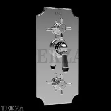 Devon&Devon BLACK DIAMOND Термостат на 2 выхода BLD79CR, хром глянец