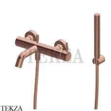 Newform X-Steel 316 Смеситель для ванны, с гарнитуром 69640CX.59.067, PVD Brushed copper bronze