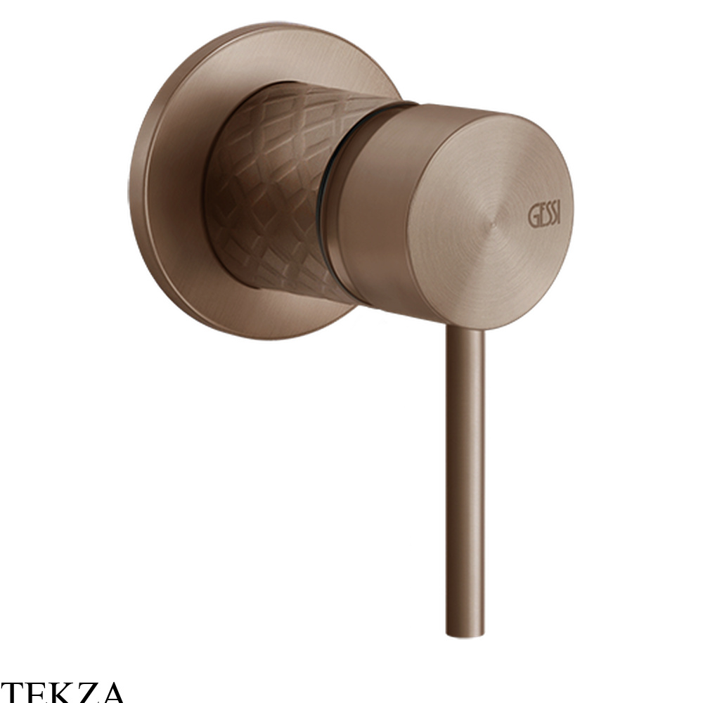 Gessi 316 INTRECCIO Рычаг управления настенный, внешняя часть 54119-708, Copper Brushed PVD