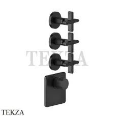 Gessi INCISO WELLNESS Термостат 3 выхода, внешняя часть 58346-299, Black XL