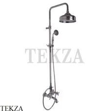 FIMA Carlo Frattini ELIZABETH Душевая колонна с изливом и гарнитуром F5084/2CR, хром глянец