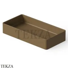 Dea Design Washbasins Раковина настольная 80х40 см Solid Surface DD9010 800 1, Dark Camel №1