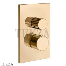 Gessi Incastri Термостат для душа 2 потока, внешняя часть 75135-735, Warm Bronze PVD