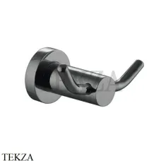 FIMA Carlo Frattini ROTOLA Крючок для полотенца двойной F6004/2CS, Brushed black chrome