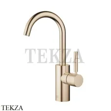 Dornbracht Meta Смеситель для раковины поворотный, с донным клапаном 33510661-46, Brushed Champagne (22kt Gold)