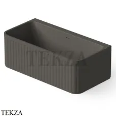 Dea Design Stripes Ванна отдельностоящая пристенная 160x80 Solid Surface DD8805 1600 5, Graphite №5