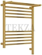 Сунержа Богема 3.1 Полотенцесушитель электрический с полкой 600х500 МЭМ правый 03-6007-6050, Золото глянец