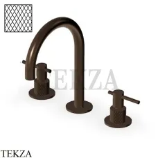 Zucchetti Helm Diagonal Смеситель для раковины, без донного клапана ZHL515.XP21G3, brushed chocolate PVD