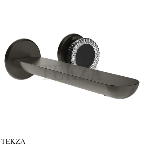 Gessi Perle Смеситель для раковины, внешняя часть 74788-707, black хром Brush