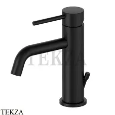 Newform XT Смеситель для раковины 125, с донным клапаном 4200.01.093, черный матовый