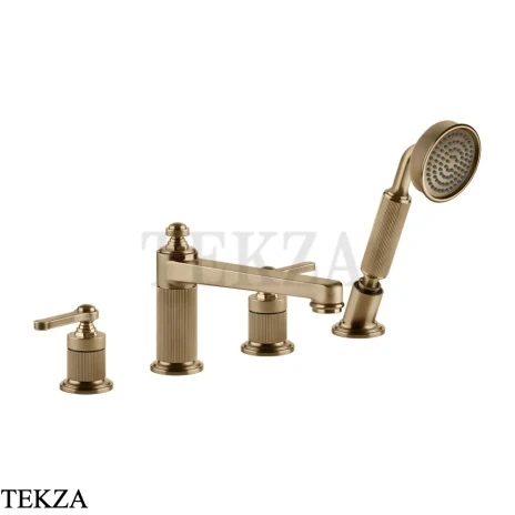 Gessi VENTI20 Смеситель на борт ванны, с гарнитуром 65045-726, Warm Bronze Br. PVD