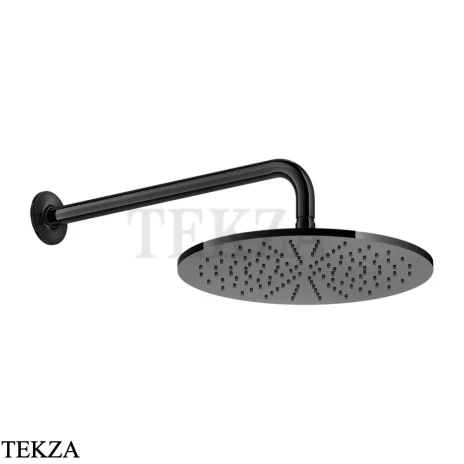 Gessi INCISO SHOWER Верхняя душевая лейка 30 с кронштейном 58248-706, Black Metal PVD